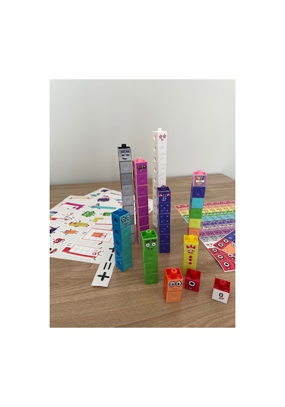 Numberblocks 100 Parça Geçmeli Matematik Küpleri - Snapcubes / 0-10 Stickers Ve 0-20 Maskot Stickers