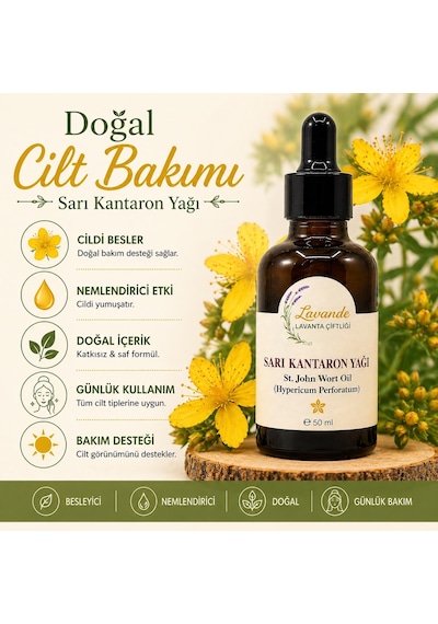 Lavande Lavanta Çiftliği Sarı Kantaron Yağı 50 ML