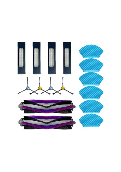 Fakir Robert Rs 770 780 İçin 1 Yıllık Yedek Set 16 Parça Fırça Filtre Mop Bezi Seti
