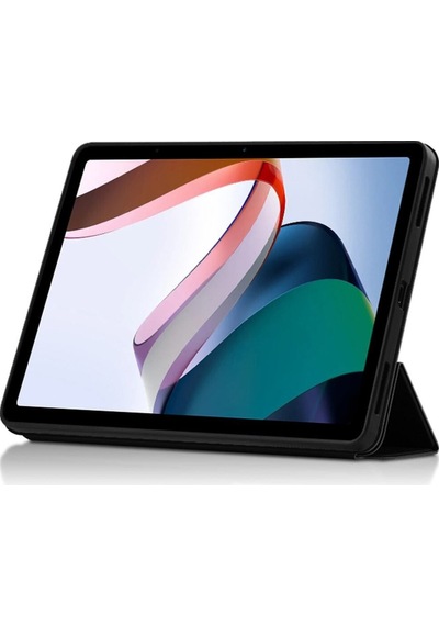Xiaomi Redmi Pad 10.61 Inc 2022 Uyumlu Kılıf Pu Deri Ön Arka Tam Koruma Standlı Smart Kapak Kılıf