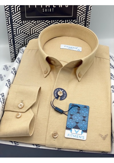 Slim Fit Uzun Kol Pamuklu Hediye Kutulu Kolay Ütülenebilir Erkek Gömlek Fs-002225 - Hardal-3380 Slim Fit Uzun Kol Pamuklu Hediye Kutulu Kolay Ütülenebilir Erkek Gömlek Fs-002225 - Hardal-3380