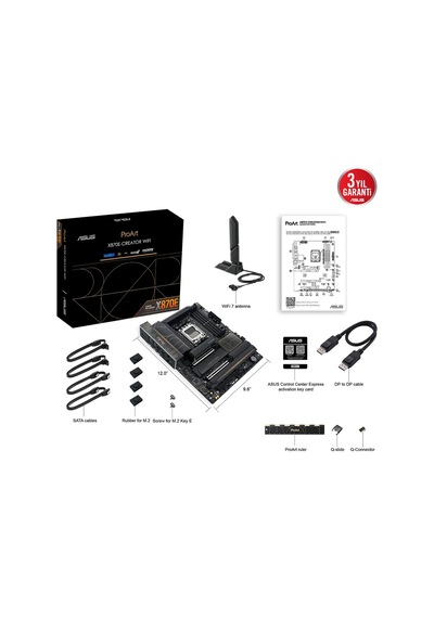 Asus Proart X870e-creator Wıfı, 4xddr5, 4xm.2, Hdmı, Dp, Type-c, Pcıe 5.0, Wi-fi 7, Bluetooth V5.4, Asus Proart X870e-creator Wıfı, 4xddr5, 4xm.2, Hdmı, Dp, Type-c, Pcıe 5.0, Wi-fi 7, Bluetooth V5.4,