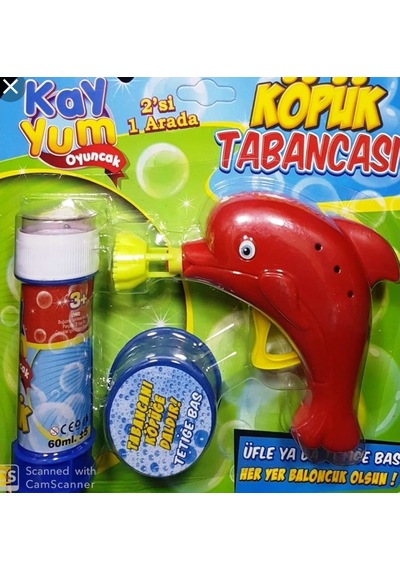Kayyum Köpük Tabancası Sevimli Yunus Balığı  Kırmızı