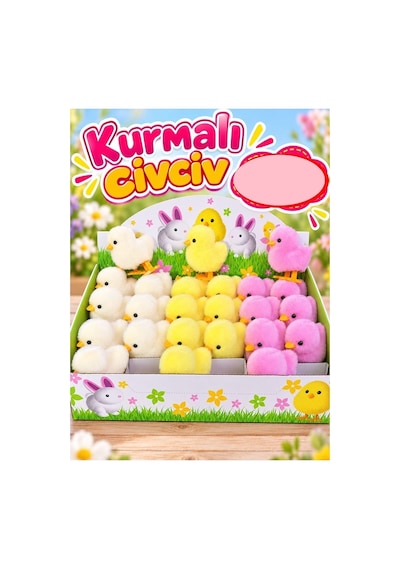 Yunka Kurmalı Civciv Renkli Karışık - 1 Adet