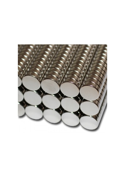 Yuvarlak Neodyum Mıknatıs, Güçlü Magnet, Ebat ve Adet Seçenekli 10 Lu Paket-10X1 Mm