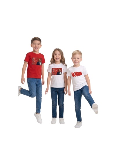 New Kids 3 Lü Set Ünisex Çocuk Tshirt 3 Adet -91206 Çok Renkli