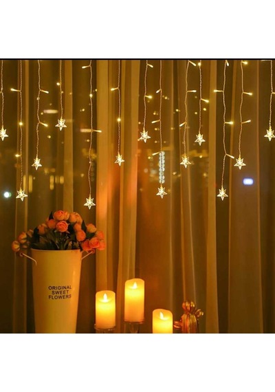 Yıldız 4 M 96 Led 19 Saçak 40-50-60 Cm Gün Işığı Mzxx3-4 Diğer