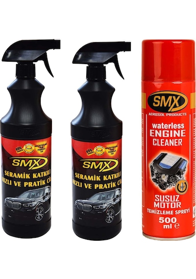 Smx Seramik Katkılı Cila 2 Adet / Susuz Motor Temizleme  Spreyi