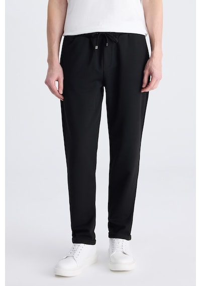 D's Damat Ds Damat Regular Fit Siyah Balıksırtı Pamuklu Jogger Pantolon 4hc0300130022 001