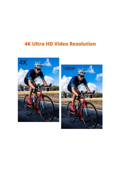 4k Ultra Hd Su Geçirmez Aksiyon Kamerası 16mp Wifi Spor Kamera, 170 Geniş Açılı Lens, 2.0 İnç Ekran, 2.4g Kablosuz Bilek Uzaktan Kumandalı, Bisiklet Ve Sualtı Dalış Seti Diğer