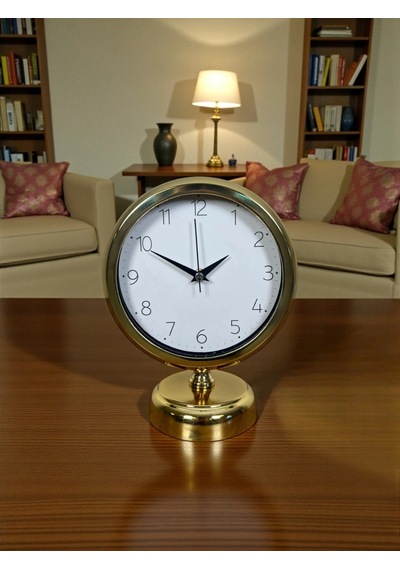 Golden Time 25 X 20 Cm Metal Masa Saati Çok Renkli