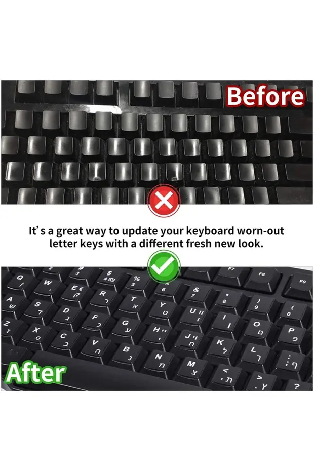 3 Adet 1.sınıf Türkçe Q Klavye Etiketi Laptop Pc Sticker Pvckeyboard Sticker Silinmez Kolay Yapışır