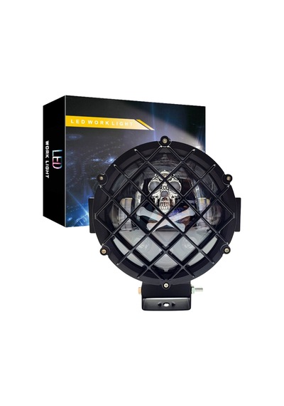 Off Road Kafesli Skull Delici Spot Led Sis Farı Ve Çalışma Lamba