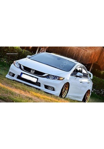 Honda Civic Fb7 Ön Tampon Eki - Mat Siyah STR-721