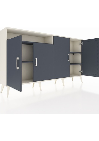 Arges Konsol 4 Raflı 4 Kapaklı 176x30x99 Aytaşı-antrasit Antrasıt/antrasıt - Aytası Arges Konsol 4 Raflı 4 Kapaklı 176x30x99 Aytaşı-antrasit Antrasıt/antrasıt - Aytası