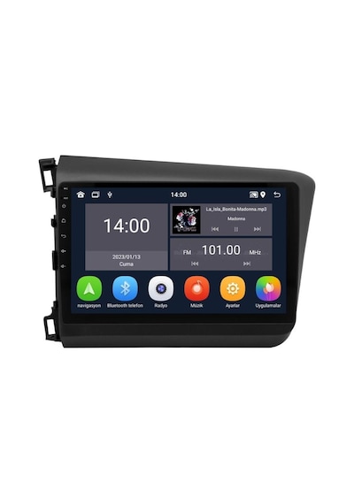 Honda Civic Fb7 Android Multimedya Sistemi 2012-2016 For-x 6/28 Dsp