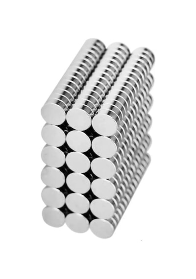 100 Lü 8x3mm Yuvarlak Neodyum Mıknatıs