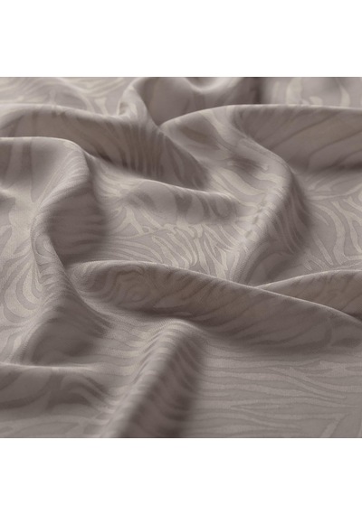 İpekevi Monogram Şal - Zebra Desenli - Vizon Vizon