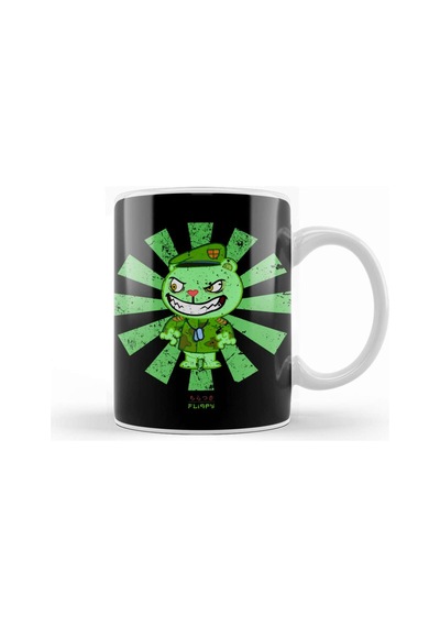 Fliqpy Retro Japanese Flippy Happy Tree Friends Kupa Bardak Porselen Karışık