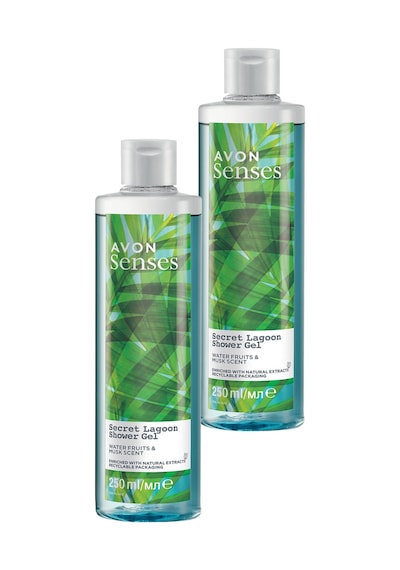 Avon Senses Secret Lagoon Su Meymeleri ve Misk Kokulu Duş Jeli 2 x 250 ML