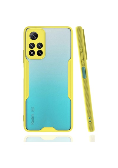 Newface - 155 - Xiaomi Redmi Note 11 Pro Plus 5g Kılıf Platin Silikon - Csmo-tex - - Sarı