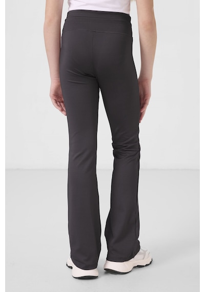 Tommylife Antrasit Esnek Standart Fit Basic Performans İspanyol Paça Kız Çocuk Tayt - 75193 Antrasit