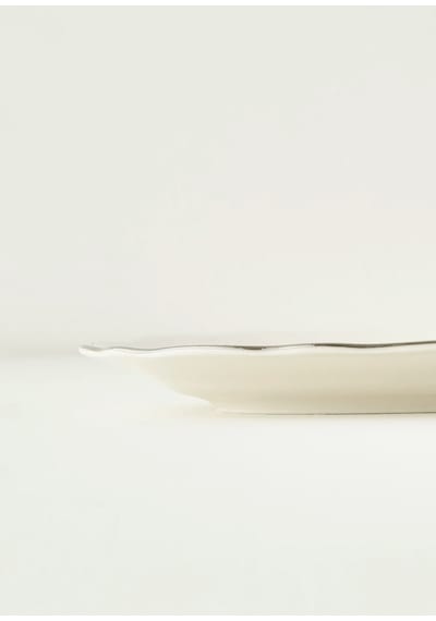 Bella Maison Victoria Porselen Sunum Tabağı Silver 30 Cm Silver 2