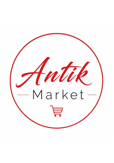 Antik Market Daktilo Şeridi Kırmızı Siyah Çift Makaralı