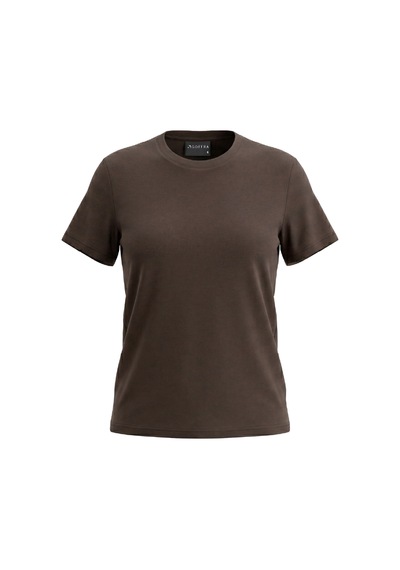 Goffra Kadın Vision Bisiklet Yaka Premium Kalite Yoğun Dokulu Pamuklu T-shirt Kahverengi W101-r0220-06 Goffra Kadın Vision Bisiklet Yaka Premium Kalite Yoğun Dokulu Pamuklu T-shirt Kahverengi W101-r0220-06