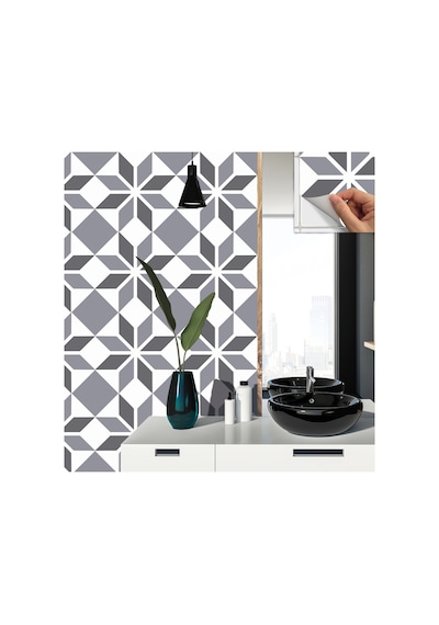 Tink Kendinden Yapışkanlı Geometrik 01 Desenli Pvc Karo 30x30 Cm