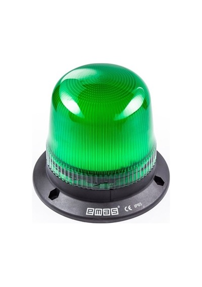 Emas It120g024 It Serisi Yeşil 24v Ac/dc Led Tepe Lambası 120mm