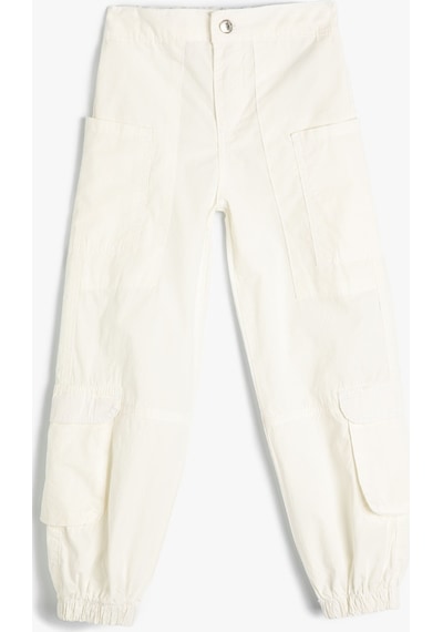 Koton Kargo Jogger Kot Pantolon Pamuklu Kapaklı Cep Detaylı Beyaz 4skg40066ad 4SKG40066AD000 Beyaz Koton Kargo Jogger Kot Pantolon Pamuklu Kapaklı Cep Detaylı Beyaz 4skg40066ad 4SKG40066AD000 Beyaz