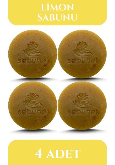 Sabunal Limon Sabunu 4 Adet - C Vitaminli Sebum Dengeleyici Cilt Sabunu