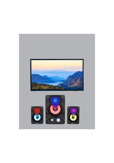 Astraltech Rgb Led Işıklı 2.1 Usb Oyun Hoparlörü Derin Bas Ve Net Ses