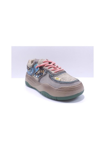 Guja 25k328 Kadın Sneaker Kalın Taban Spor Ayakkabı Bej Siyah