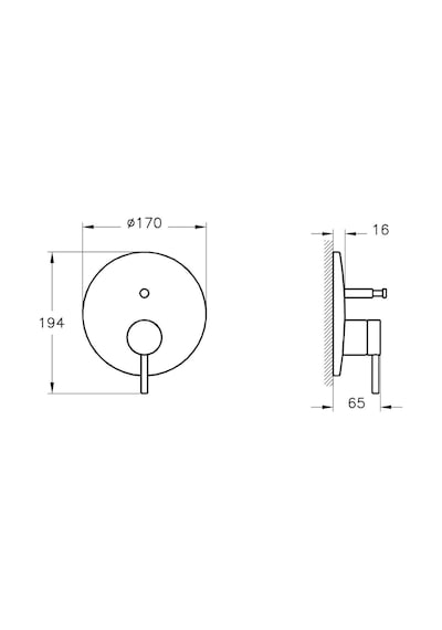VitrA Origin Ankastre Banyo Bataryası Fırçalı Nikel A4262034