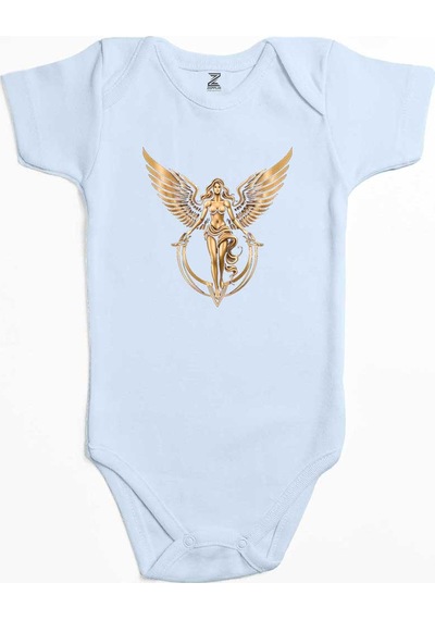 Zepplin Giyim Gold Angel Siyah Bebek Body Zıbın