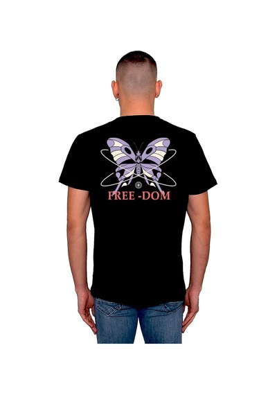Freedom Özgürlük Kelebek Retro Tişört Unisex T-shirt 001