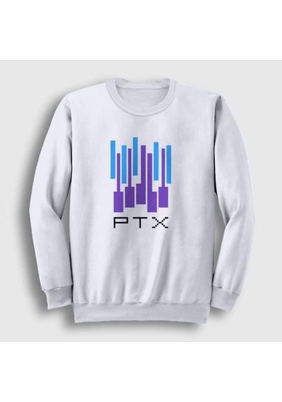 Presmono Unisex Ptx Pentatonix Sweatshirt Beyaz