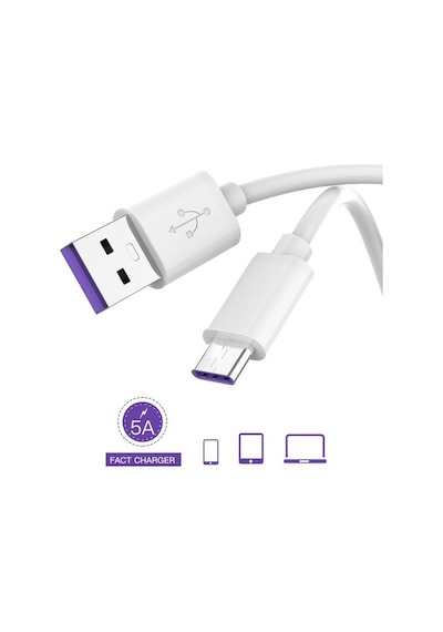Type-C Usb 5.A Süper Hızlı Type-C To Usb Şarj Veri Kablosu