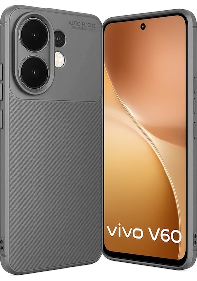 Cosmotex Newface Vivo V60 5g Auto Focus Karbon Kapak - Gri