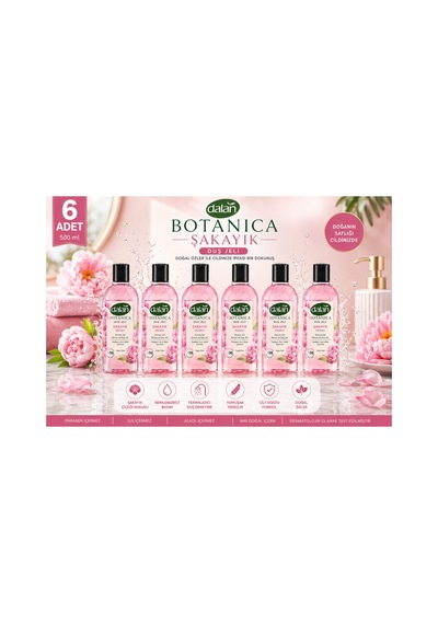 Botanica Şakayık Duş Jeli 500 Ml X 6 Diğer