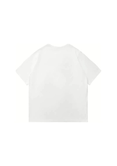 Startmore Unisex Great Baskılı Oversize Beyaz