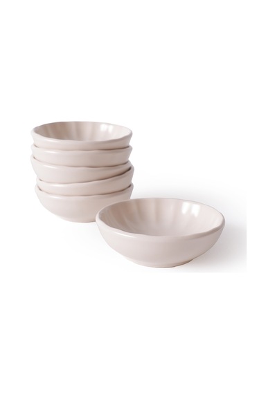 Keramika Mat Krem Sirius Çerezlik / Sosluk 10 Cm 6 Adet 950 Krem