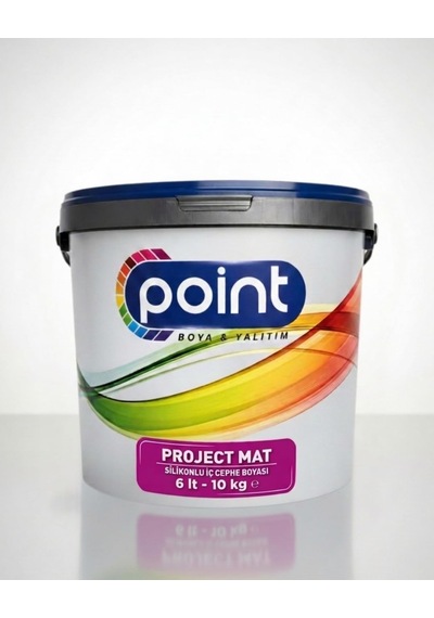 Project Mat - Silikonlu İç Cephe Boyası Bw000 Beyaz, 6 Litre