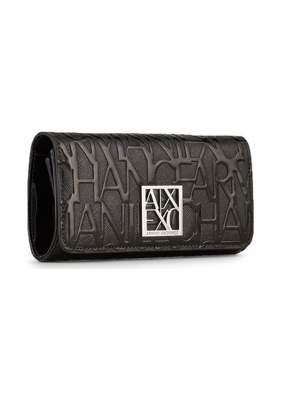 Armani Exchange Kadın Marka Logolu Zincir Askı Detaylı Cüzdan 948481 Cc794 00020 SİYAH