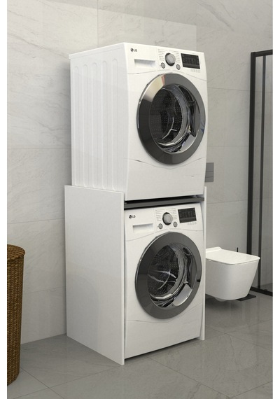 Solévo Banyo Dolabı Çamaşır Ve Kurutma Makinesi Dolabı Antrasit Gri