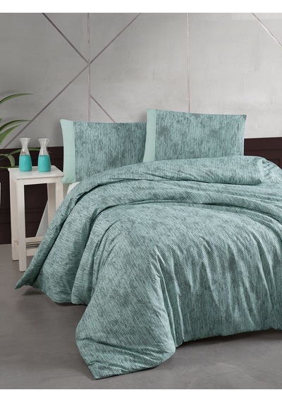 Bedline Ranforce Nevresim Takımı Çift Kişilik Effect Mint