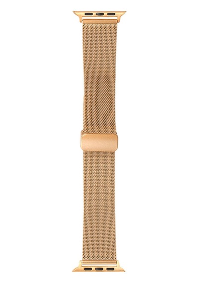 Apple Watch 40mm Uyumlu Kordon Hasır Metal Mıknatıs Tokalı Zore Krd-85 Kayış