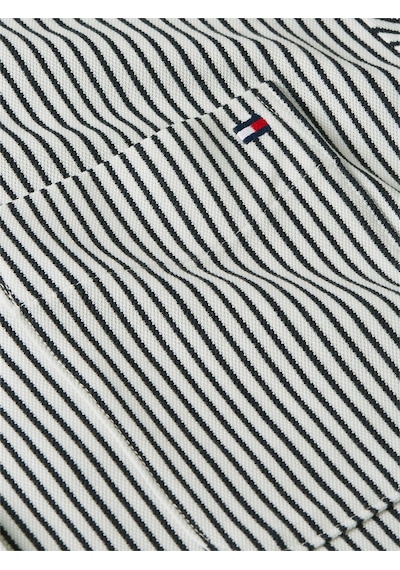 Tommy Hilfiger Pıque Strıpe Rlx Shırt Kadın Beyaz Uk Gömlek - Ww0ww47878